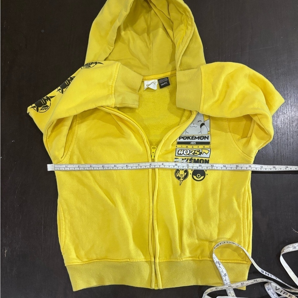 Pokémon Zippered Hooded Sweatshirt Kids Size Small - Picture 8 of 12